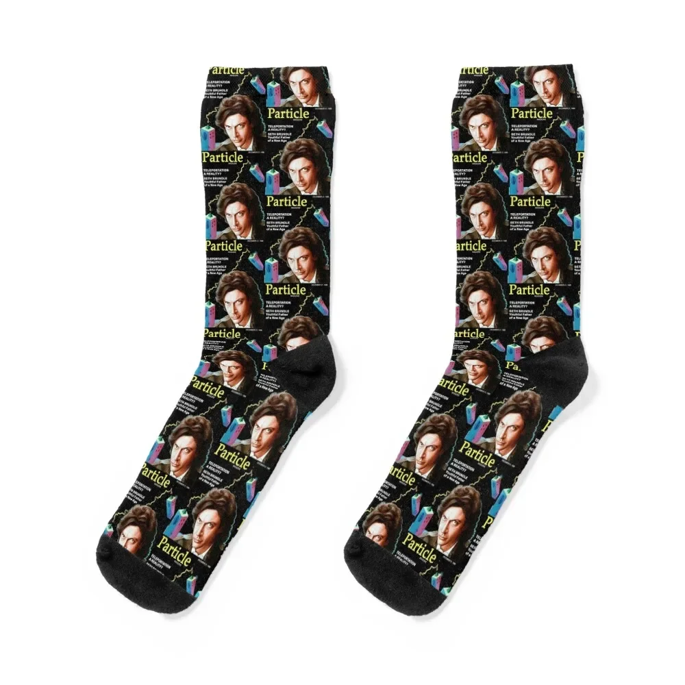 

The Fly 1986 Particle Magazine Seth Brundle Youthful Father of a New Age Socks floral man basketball Male Socks Women's