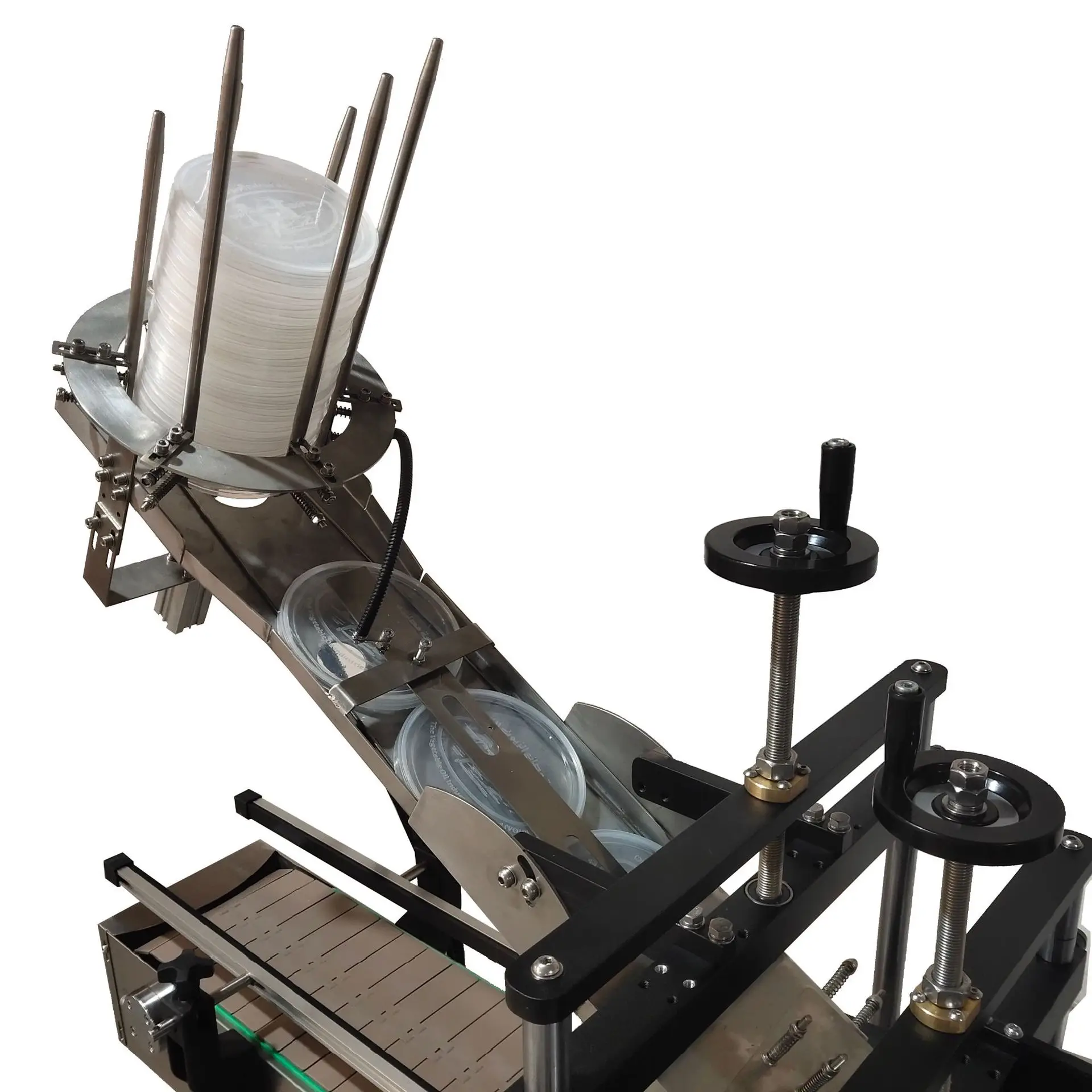 Simple Fully Automatic Press on Cover Capper Snap Capping Machine