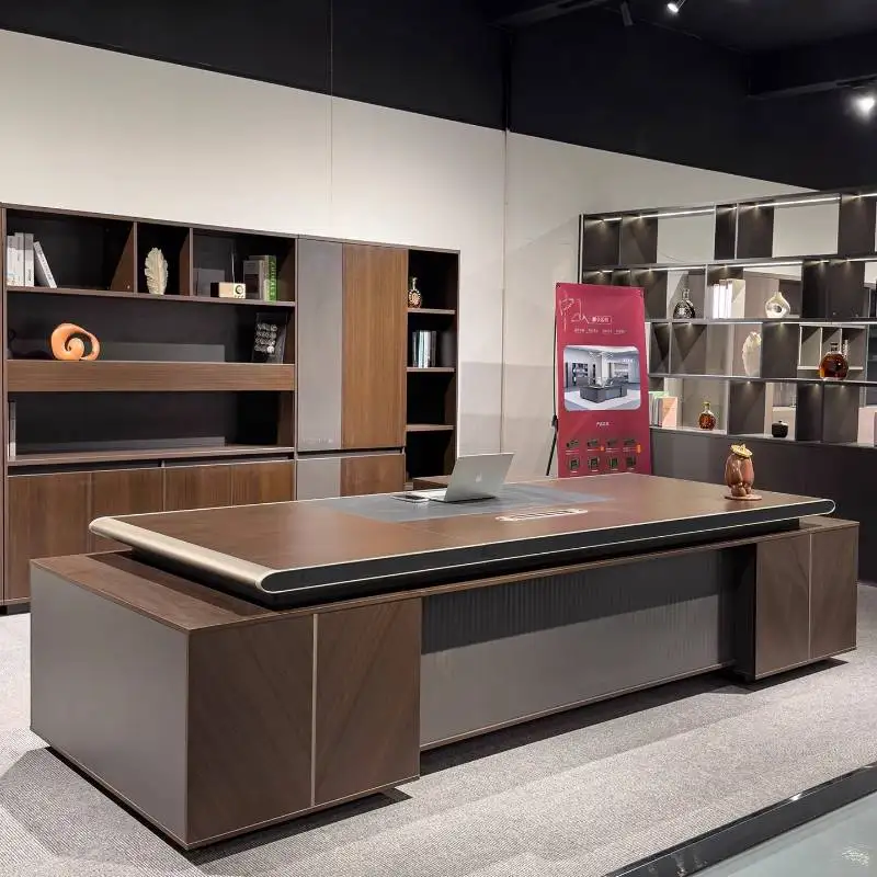 

Storage Wood Executive Office Desk Brown Cheap Drawers Modern Executive Office Desk Luxury Large Mesa De Escritorio Mesa Office