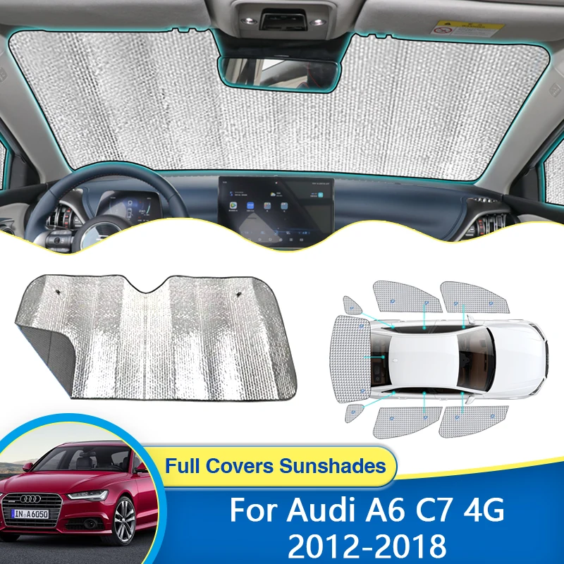 For Audi A6 Avant  2012 2013 2014 2015 2016 2017 2018 Sun Shade Visor Sunshades UV Protection Window Windshields Accessories