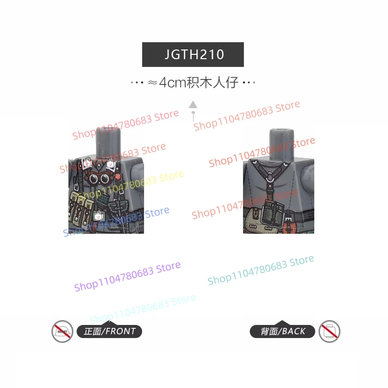 MOC-Muñeca de bloques de construcción militar, Mini muñeca, soldado alemán, líder de guerra, juguete para regalo, colección de adornos