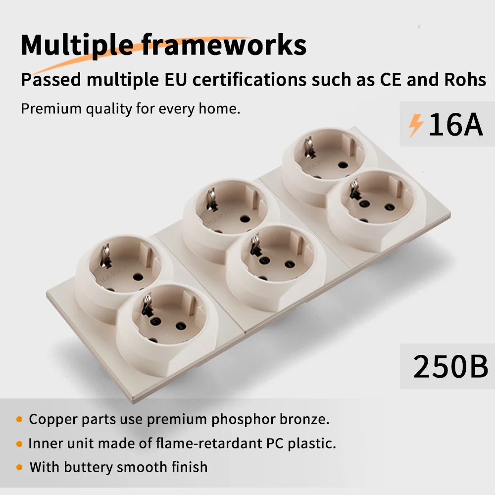 Skin Sensation Wall Socket Embedded Integrated Panel Skin Feel Paint Power Sockets DIY Combination Embedded Paint Socket Sockets