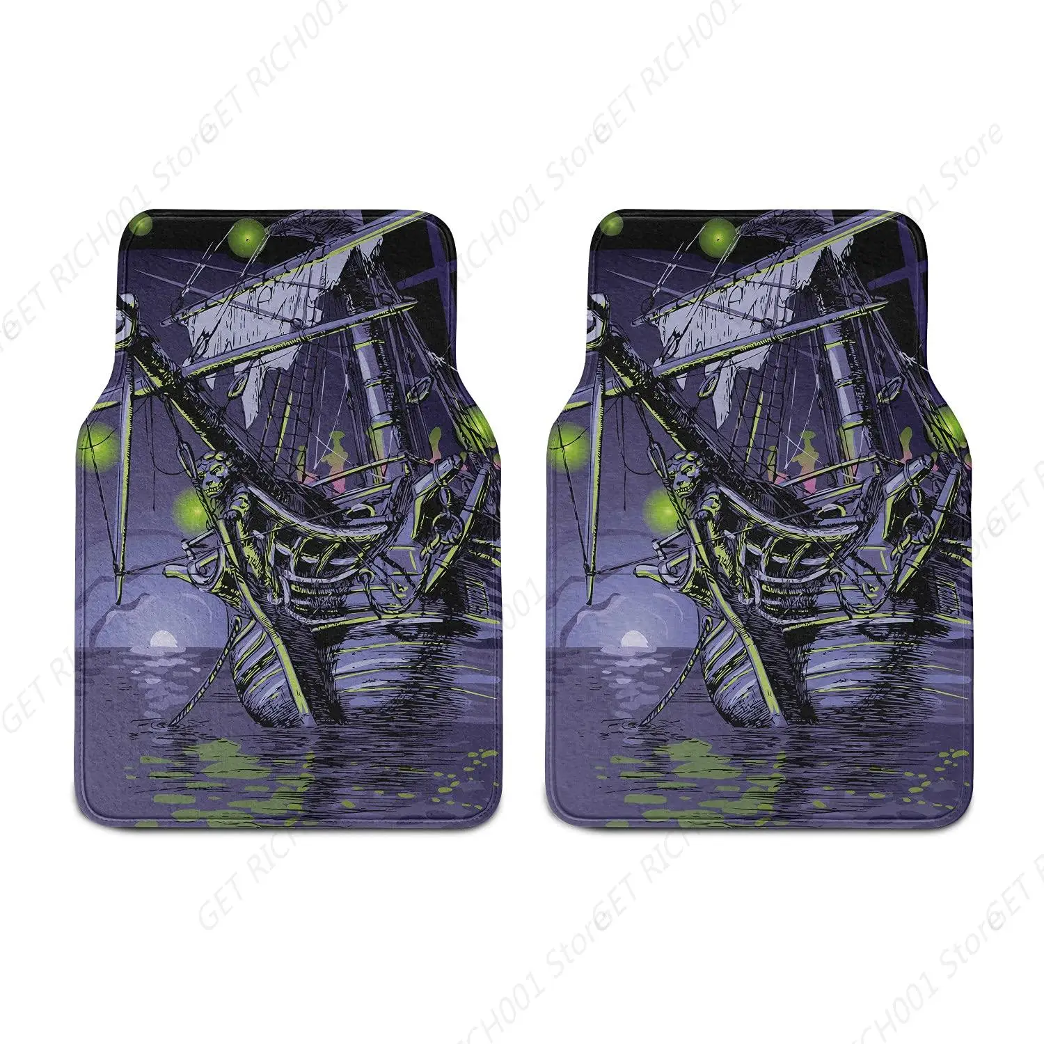 

Детские крошки Alfombrillas Para Coche Barco Pirata, Barco Fantasma En Nave Embrujada La Isla Aventura L Océano Fantasía, Alfombri