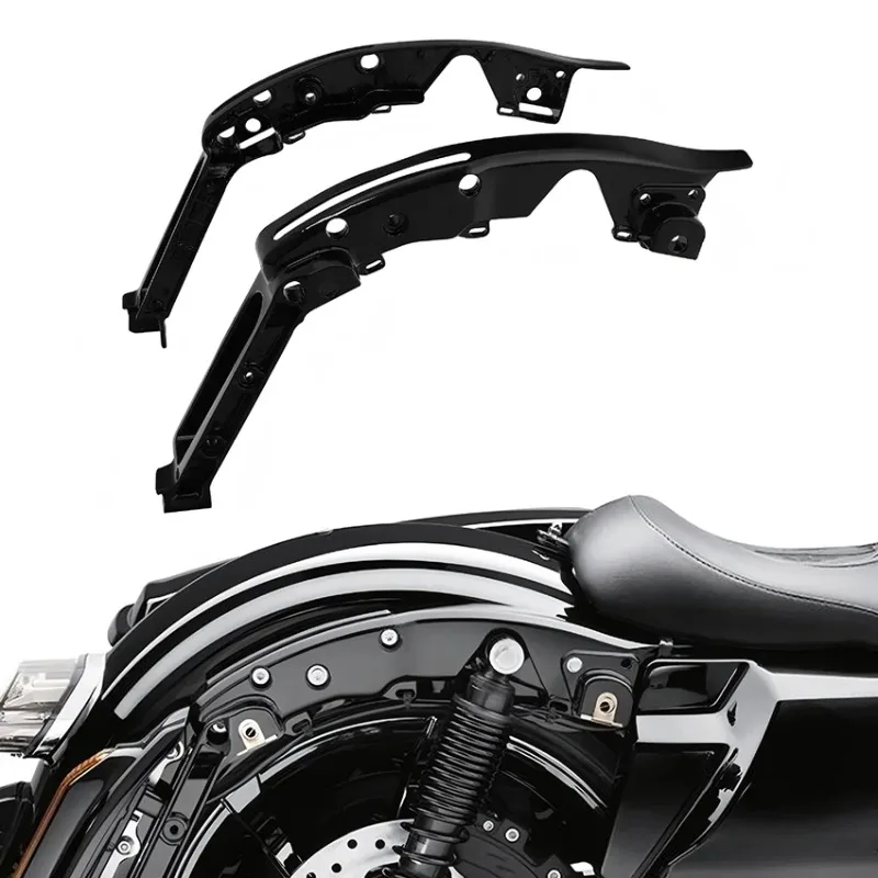 For Big Glide Avenue Highway Glide King Side Box Bracket, Fender Support Kit 14-23 Years