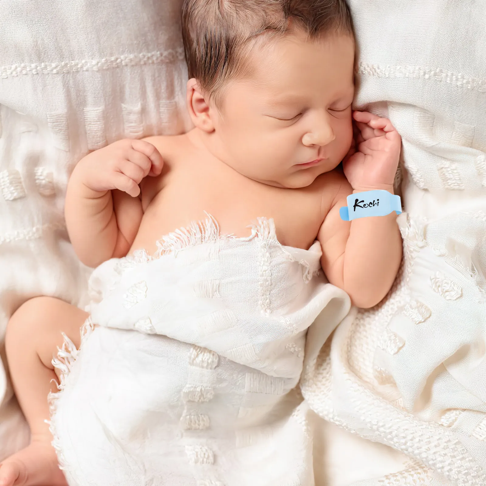 

100pcs Hospital Id Wristbands Disposable Waterproof Medical Identification Bands For Patient Use Writable Plastic Name