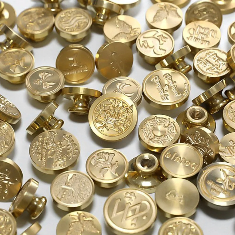 

Butterfly Icon Wax Seal Stamp Replace Head Star Sky Pattern Flowers Sealing Wax Seals Head DIY Tool Antique Metal