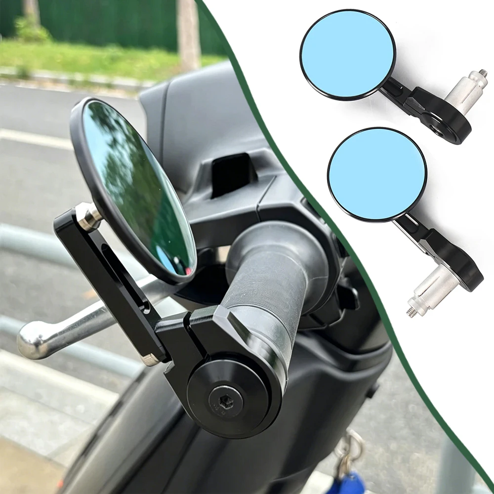 

Motorcycle Handlebar Side Rearview Mirrors CNC Bar End Mirror For Vespa GTS GTV 300 Sprint Primavera 150 Scooter Accessories
