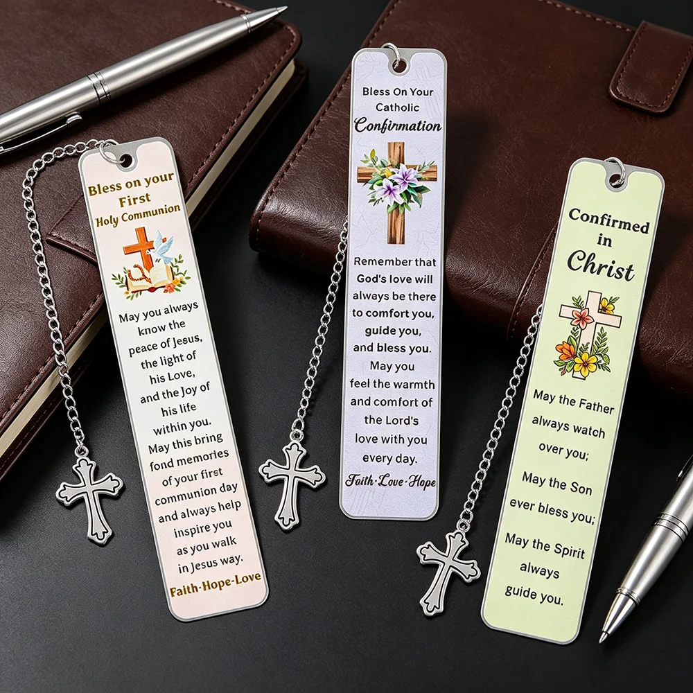 2026 First Communion Gifts for Girls 1st Holy Communion Gift for Teen Girls Kids Religious Bookmarks Catholic Bookmark view 2