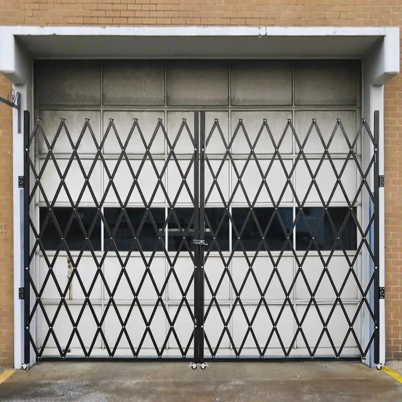 Porte de sécurité double pliante, porte pliante 198 cm H x 366 cm L, porte à ciseaux