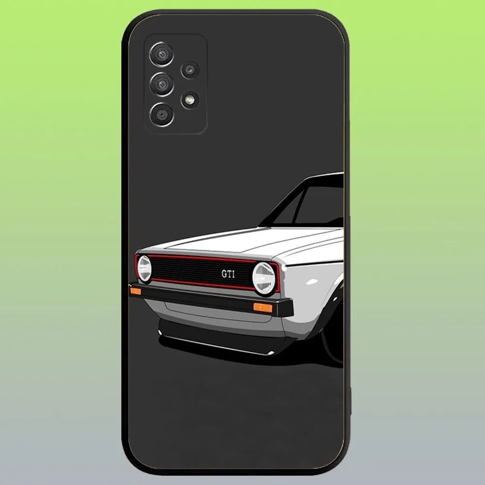 Cool V-VolkswagenES-Golf Car Phone Case For Samsung Galaxy A20,A21s,A22,A31,A32,A52,A53,A72,73,A80,A91 Soft Black Cover