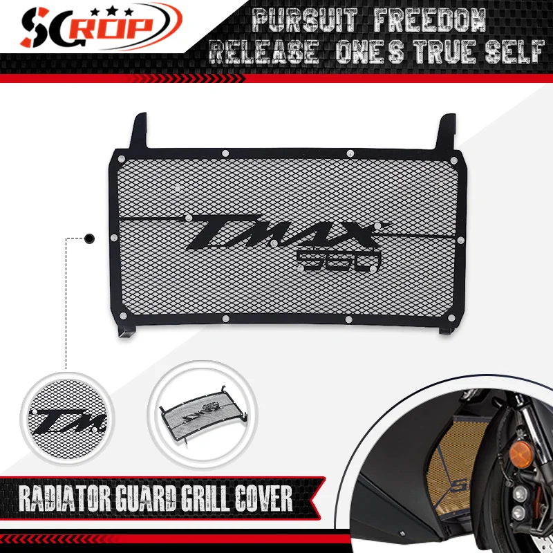 

Radiator Guard Grill Cover For YAMAHA TMAX560 TECH MAX 2020-2023 2024 Motorcycle Front Water Tank Cooler Bezel Protector tmax560