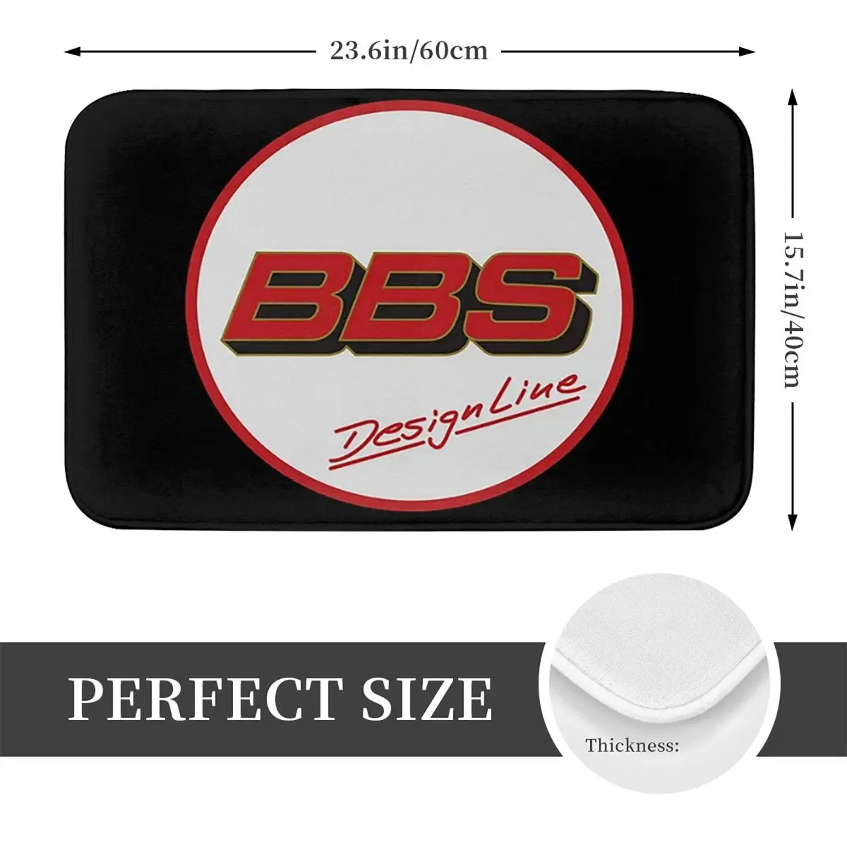 BBS Wheel HubHallway Non-slip Doormat Floor Mat Antiwear Carpet Rug for Kitchen Entrance Home Balcony Footpad Mats