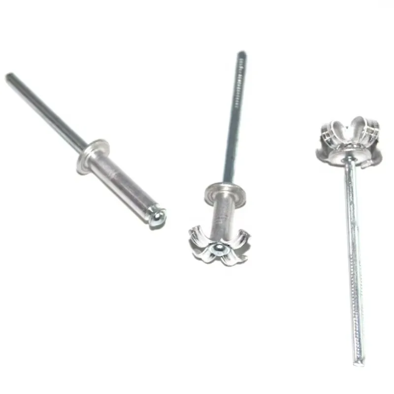 Aluminum Steel Pop Blind Rivet Peel Type Flower Blind Pop Rivets for Auto Plastic Panel Plywood Fasteners DIY Fastener