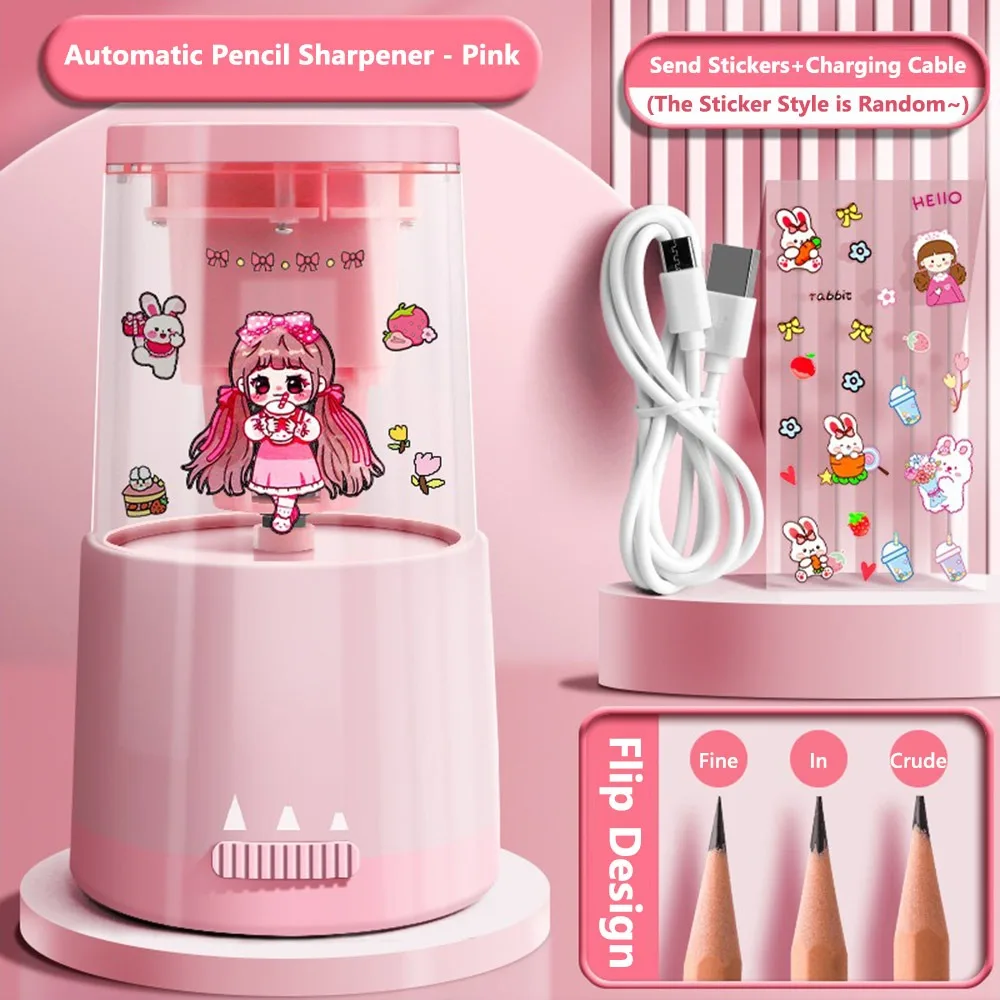 Anti Sticking Lead Pencil Sharpener Pencil Automatically Enters Rechargeable Fully Automatic Pencil Sharpener Stationery
