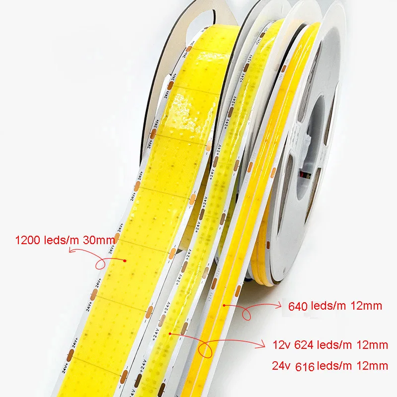 

5 м, 12 В, 24 В, двухрядная, пятирядная, гибкая светодиодная лента, 1600 светодиодов/м, 624 светодиода/м, 12 мм, 30 мм, 35 Вт/м, 22 Вт/м, 3000 К, натуральный белый, 4000 К, 6500 К
