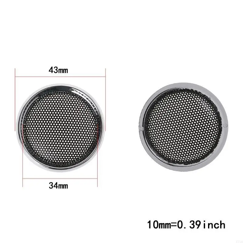 

X7XB 2Packs Cover Mesh Replacement Speaker Decorative Circle Grille Protect