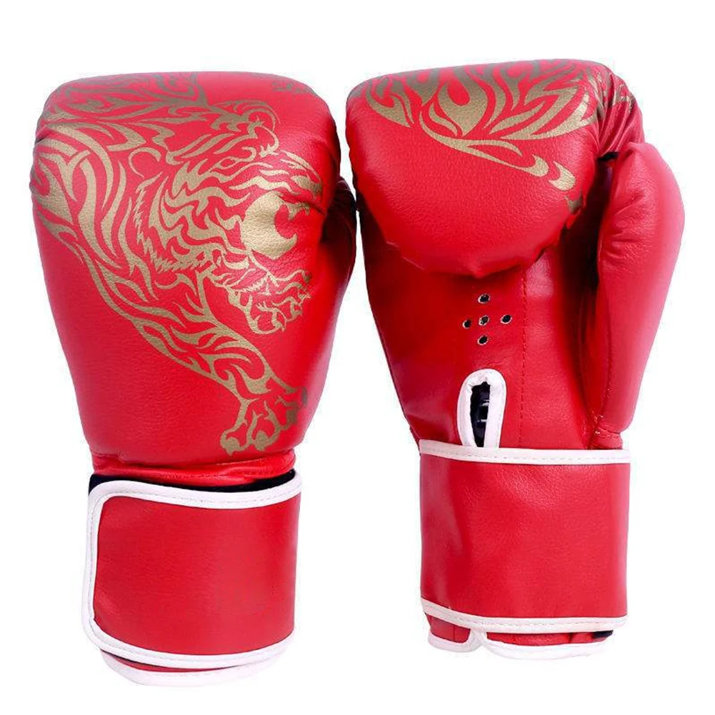 Guantoni da boxe per adulti addensati Sanda Competizione professionale Muay per allenamento con sacchi di sabbia Combattimento Taekwondo