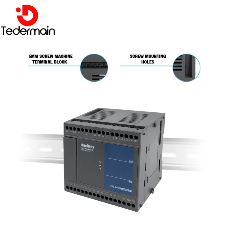 Coolmay PLC M3S Series Programmable Logic Controller Economical Type Compatible With Mitsubishi Programming Software Works2