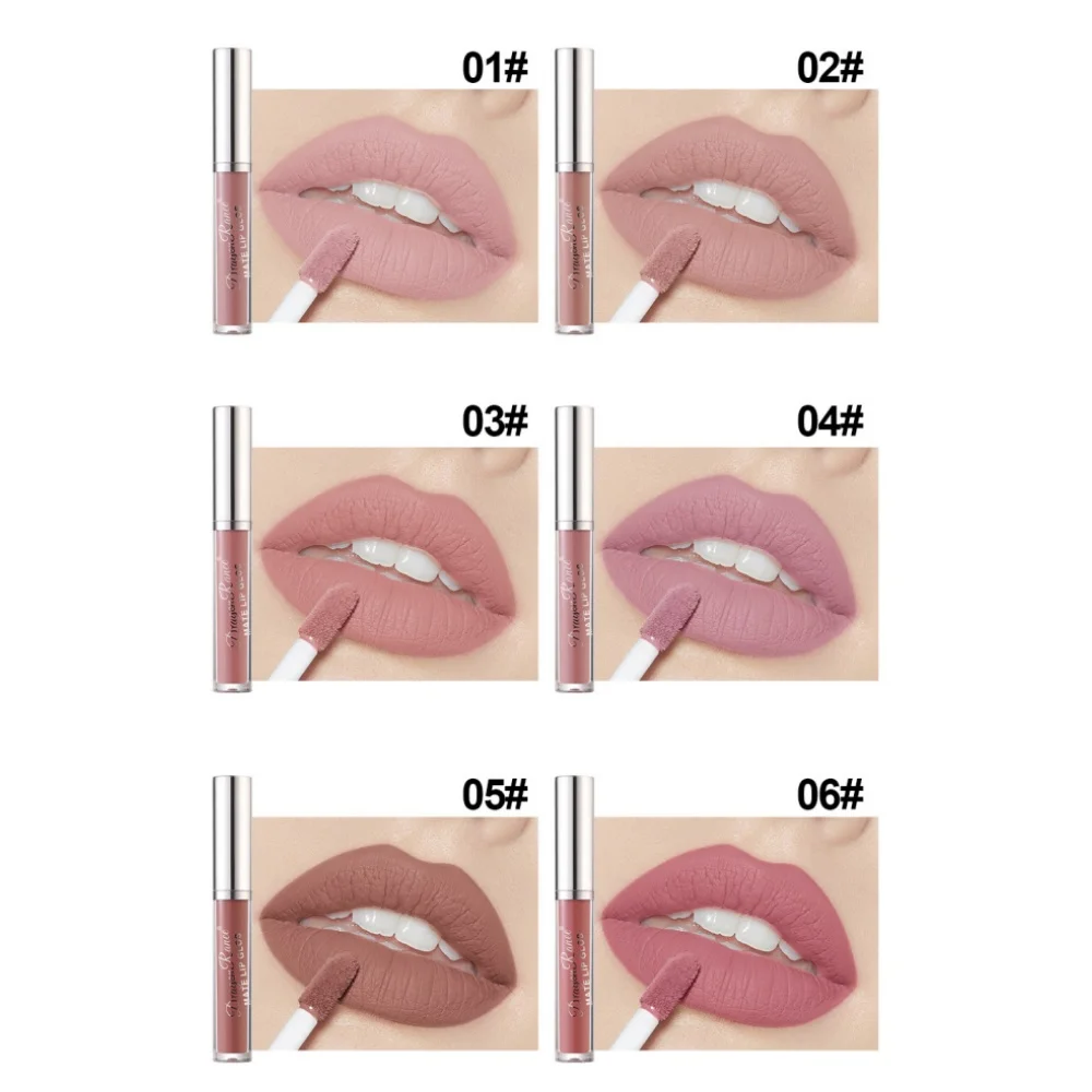 Waterproof Hydrating Non Sticky Lipstick Set Non-Stick Cup Non Transfer Lip Glaze Velvet Matte Lip Gloss Set Makeup Cosmetics