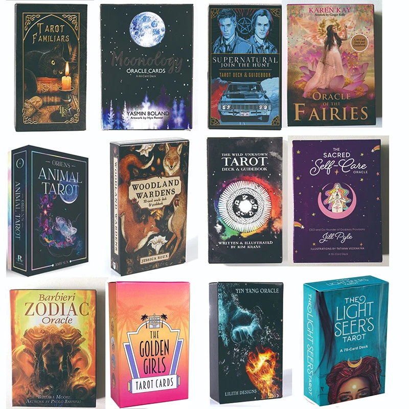 Juego de cartas de Tarot Rider Waite para principiantes, baraja de adivinación y profecía, juego de mesa familiar, cartas del destino, juguetes para adivinar el futuro