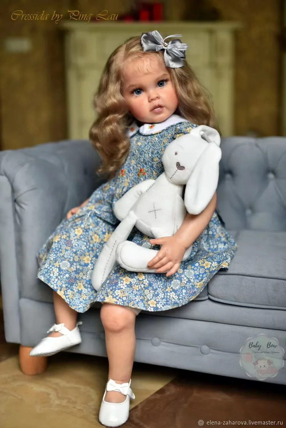 SINO-BB Fornecimento limitado personalizado de 32 polegadas Reborn Baby Cressida com cabelo enraizado à mão já acabado boneca