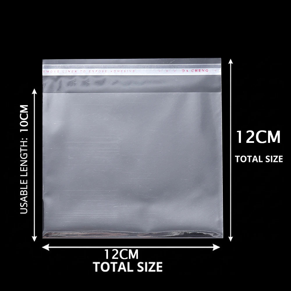 100 teile/los Transparente Selbstklebende Dichtung Taschen OPP Kunststoff Zellophan Taschen Geschenke Tasche & Beutel Schmuck Verpackung Taschen