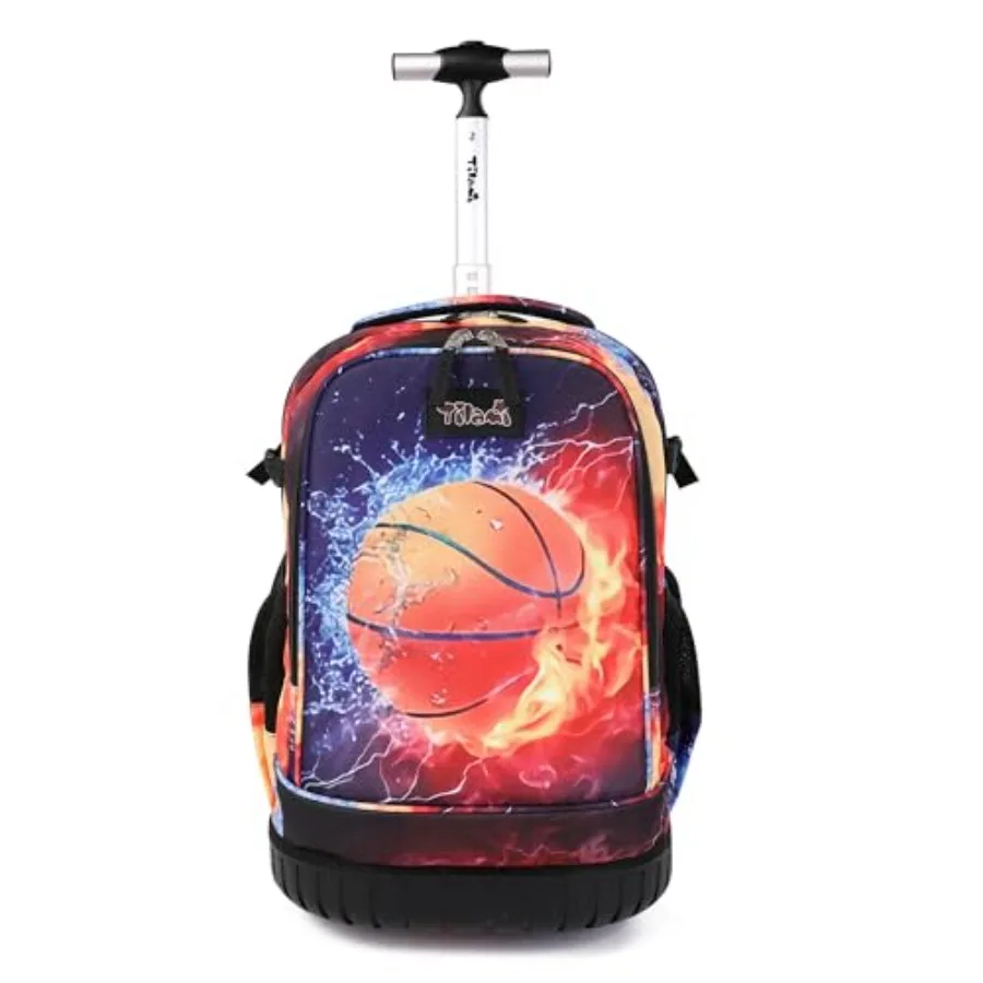 

Rolling Backpack 19 inch Wheeled Cute LAPTOP Boys Girls Travel School Student Trip