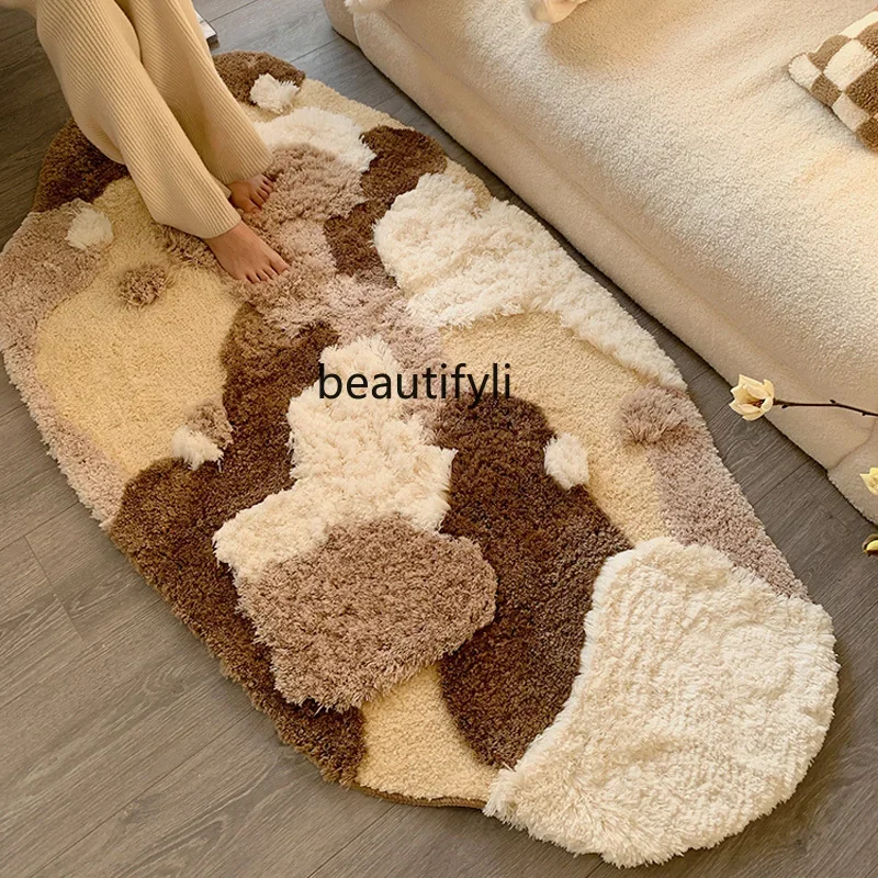 Bedroom Bedside Blanket Living Room Sofa Carpet Simple Coffee Table Blanket Dirty Light Luxury Premium  Blanket Floor Mat