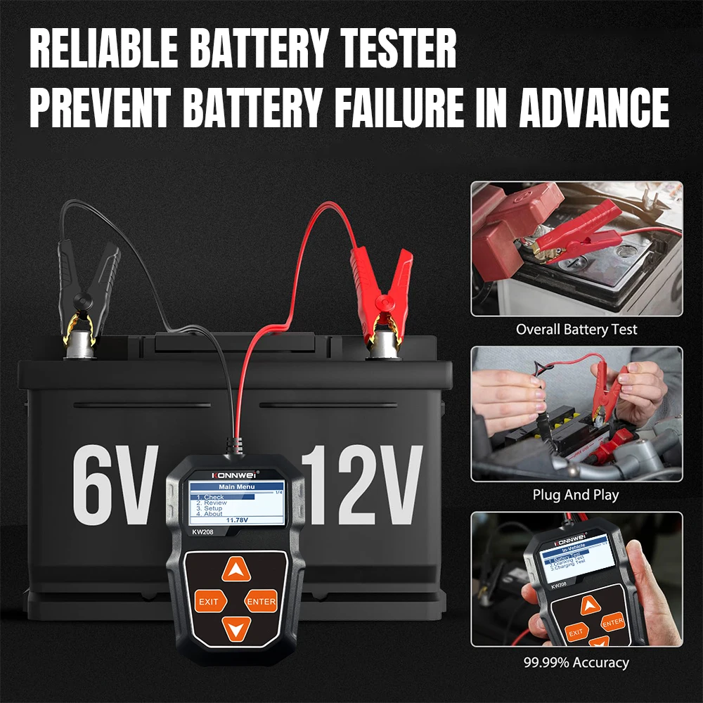 KONNWEI KW208 Testeur de batte - Battery Load Tester avis et prix