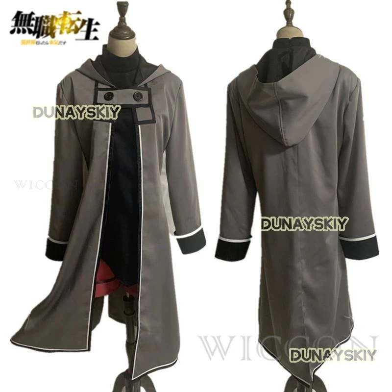 Mushoku Jobless Reincarnation Rudeus Greyrat Cosplay Costume Rudeus Greyrat Cloth Wig Shoes Halloween Carnival Party