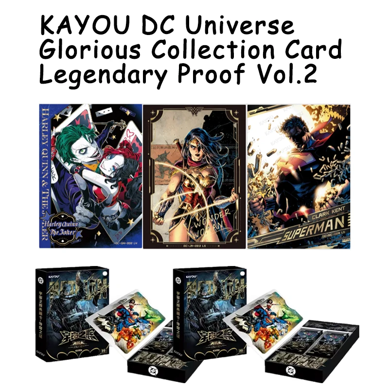 KAYOU DC Universe Glorious Collection Legendary Proof Vol.2 Official Trading Cards Premium Gift Set For Fans