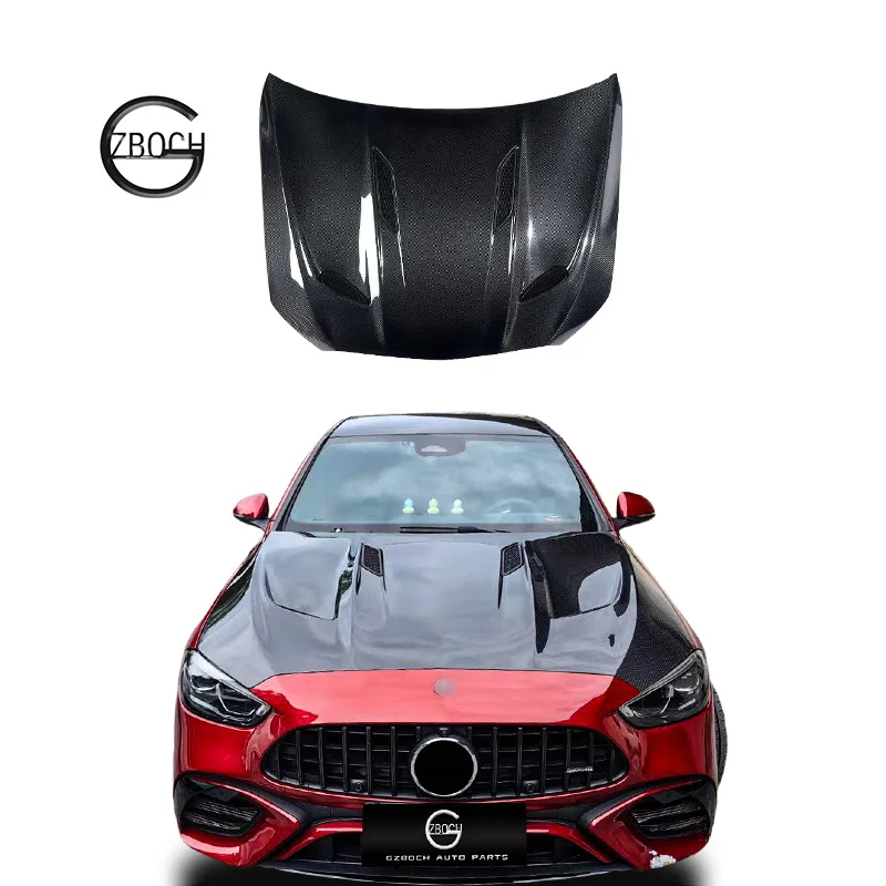 Carbon Fiber Engine Bonnet For Mercedes Benz C-class W206 Engine hood Engine cover hood