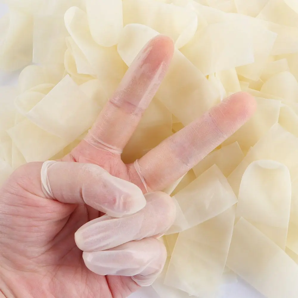 Protection Ultra-thin Latex Work Finger Cots Disposable Fingertip Protection Protective Finger Cots