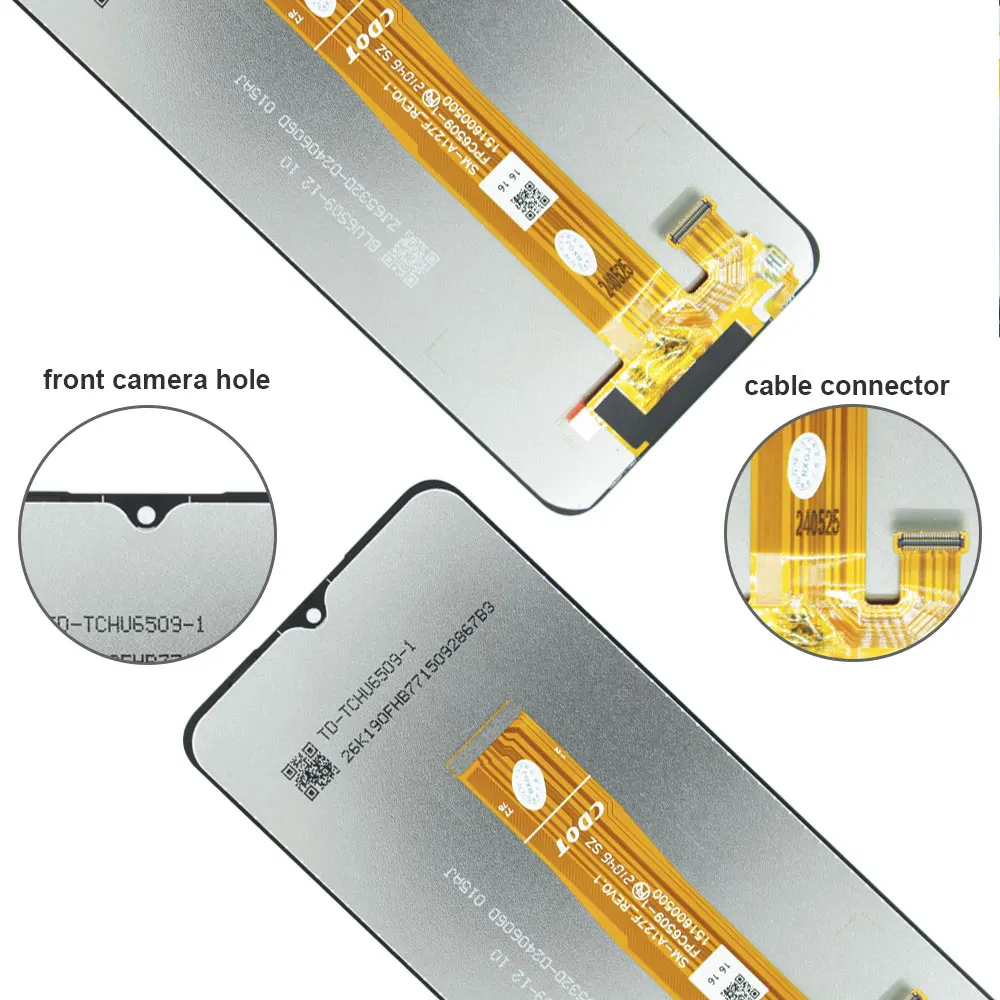 Wyświetlacz LCD z ekranem dotykowym i digitizerem z ramką do Samsung Galaxy A12 Nacho A127F A127M A127U — zdjęcie produktu 5