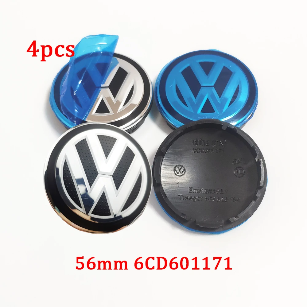 4Pcs 60mm 63mm 7D0601165 Car Wheel Center Hub Caps Cover for VW Volkswagen Golf Polo Passat Touran CC B5 B6 B7 Jetta accessories