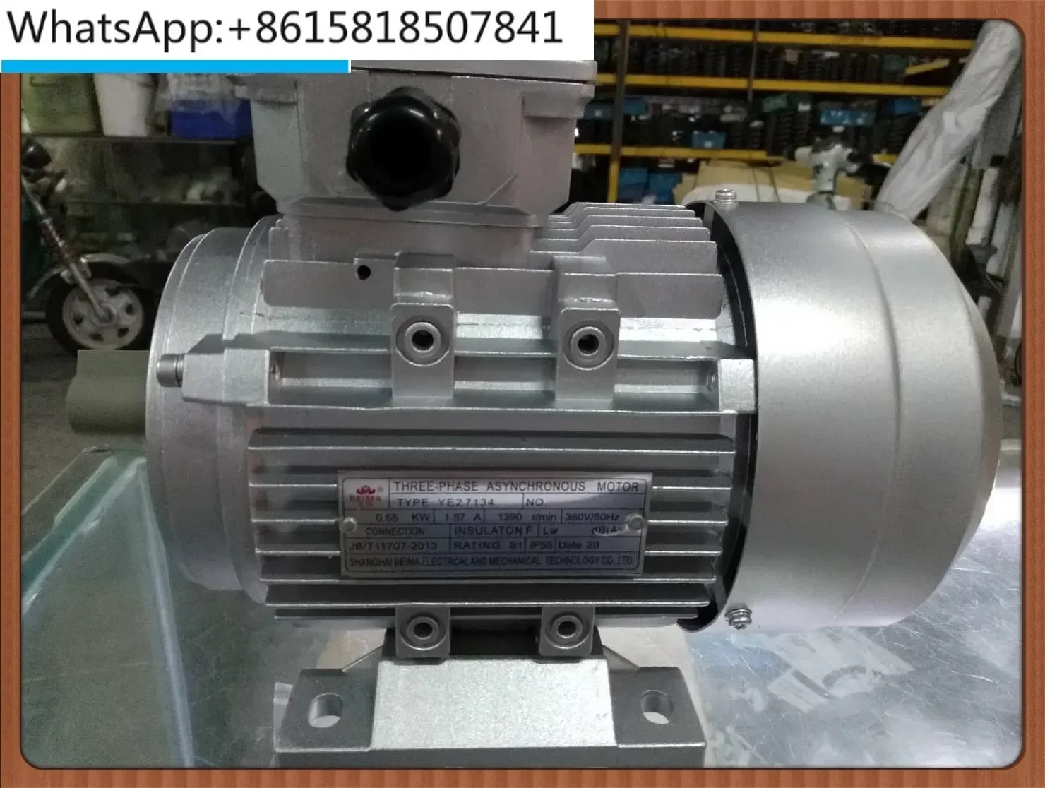 

Three phase asynchronous motor YE2 7134 0.55KW shaft diameter 14mm horizontal 380V aluminum shell copper wire