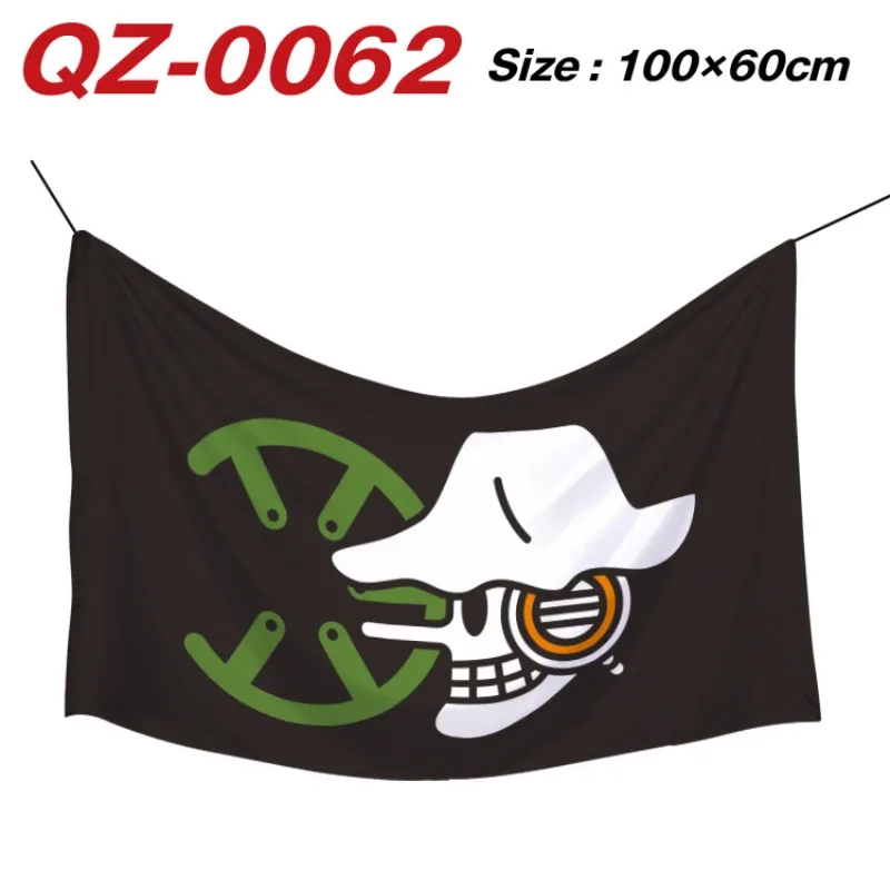 Anime One Piece Pirate Flag Straw Hat Luffy MARINE Bedroom Wall Decor Banner ONE PIECE Party Decorations Vertical Banner Gifts