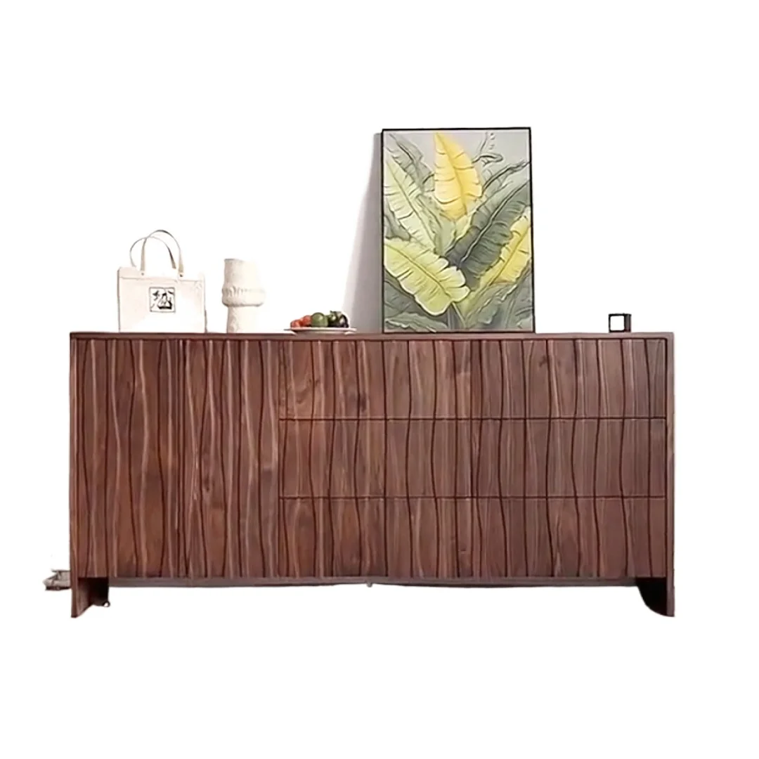 

Living room solid wood sideboard modern simple entrance cabinet storage cabinet