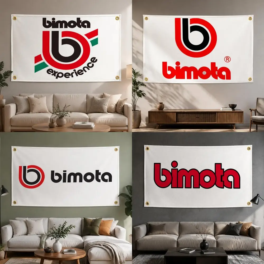 Motorcycle Brand Bimota Flags Fashion flag For Living Room Home Dorm Decor Wall Outdoor Camping Party Banner Gifts