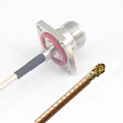 IPX IPEX1 UFL U.FL RG316 Cable Original to N type Female 4holes Panel Waterproof Pigtail Coax 50ohm Kable Wifi router