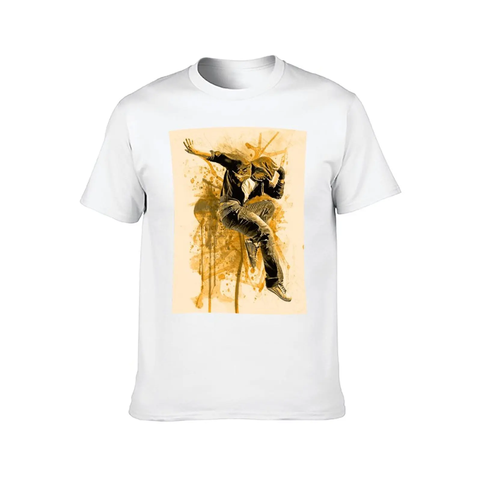 l'homme, gar?on, hommes, saut, danse, hip hop T-Shirt man t shirt graphic anime t shirts for man T-Shirt