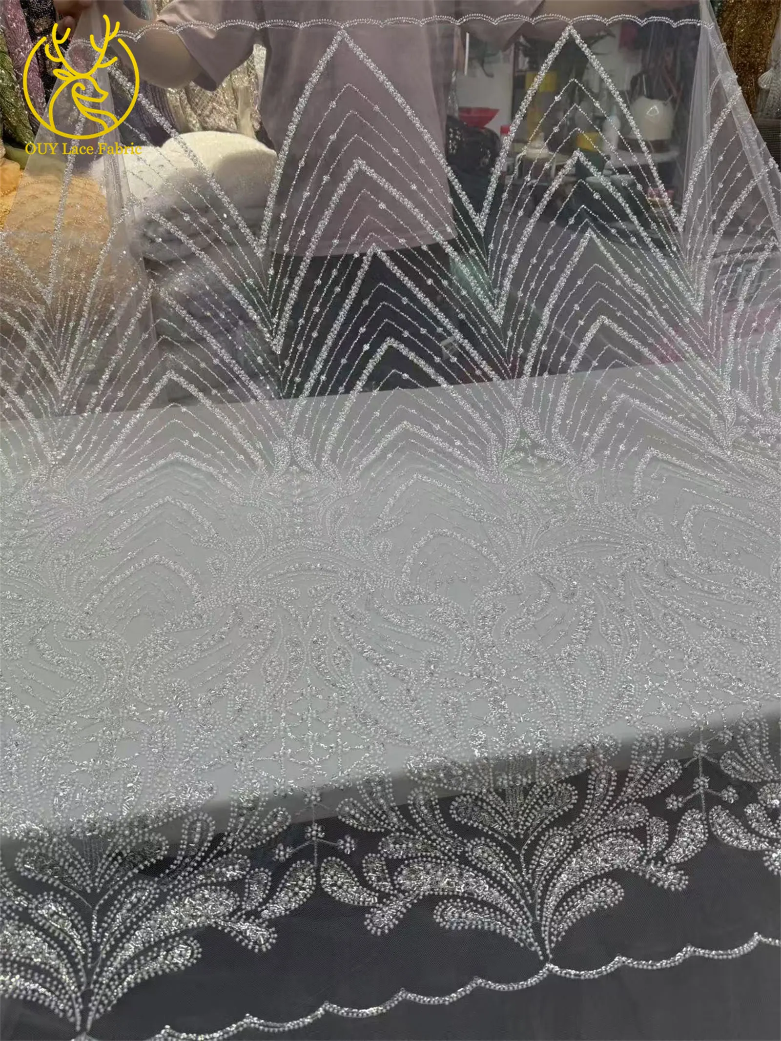 دانتيل مطرز أفريقي عالي الجودة 2025 جودة عالية نيجيري ترتر شبكي دانتيل فرنسي قماش تول لخياطة فساتين الحفلات