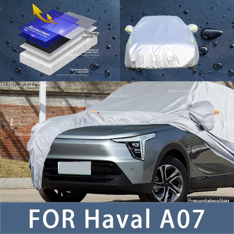 

For Haval A07 Outdoor Protection Full Car Covers Snow Cover Sunshade Waterproof Dustproof Exterior Car accessories