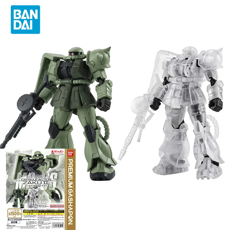 

Bandai оригинальная модель телефона, костюм GUNDAM CAPSULE, экшн-фигурка ZAKU II, игрушки для детей