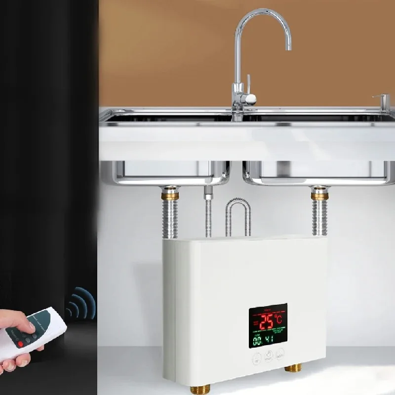 Instant Shower Trim System 110V-220V Household Small Constant Temperature Remote Control Variable Frequency Water Heater