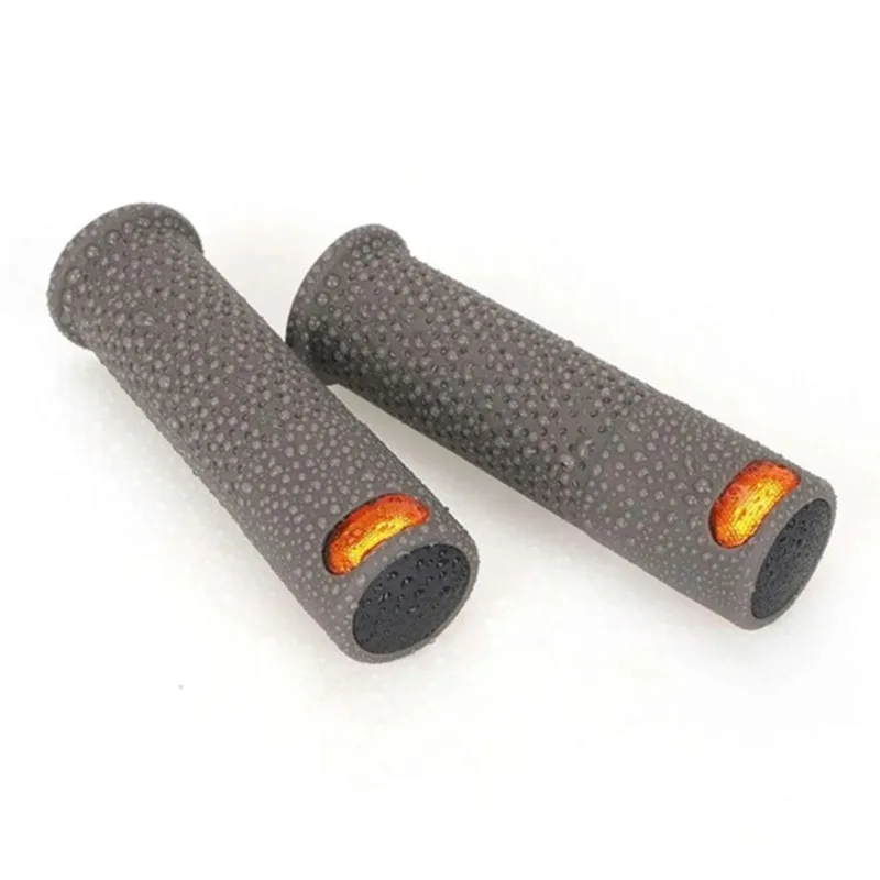 Picture 3: A06F-For /Ninebot Scooter Handlebar Accessories- Hand Bar Grips With Turn Signal Light Slot Grip Rubber Stopper In Gray