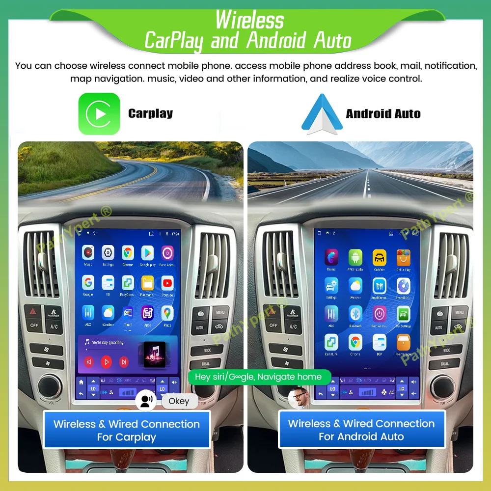 12.1''Android 15 For Lexus RX RX300 RX330 RX350 RX400 RX450 Harrier 2003-2015 Multimedia Player Tesla Screen Car Radio Carplay