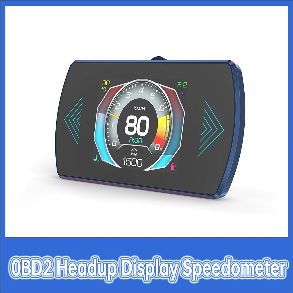 Head Up Display P12 OBD2 Car Speed Tachometer RPM Fuel consumption Digital Display Car Electronics Accessories OBD2 Display