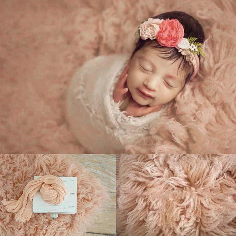 120x150CM Newborn Photography Flokati Props Baby Photo Pure Greek Wool Blanket Boys Girls Photoshoot Big Background Accessories