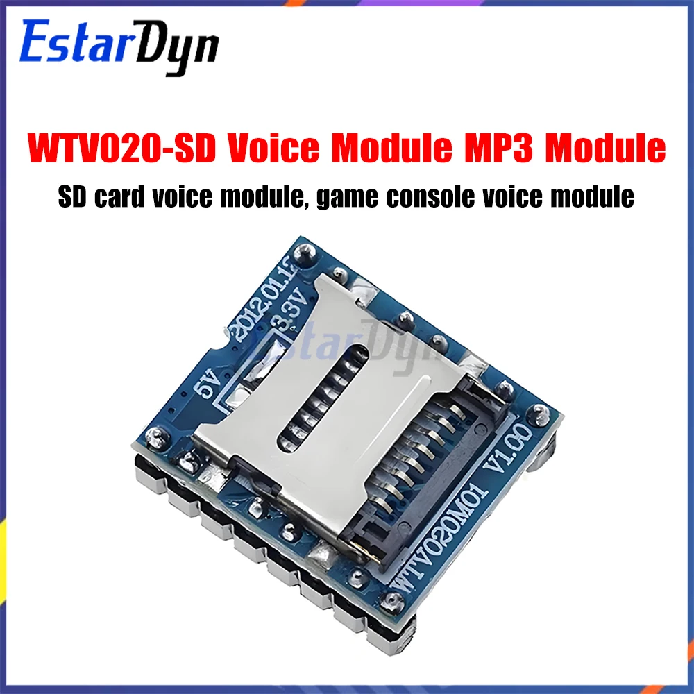 WTV020-SD Sprachmodul, SD-Karte Sprachmodul, Spielekonsole Sprachmodul